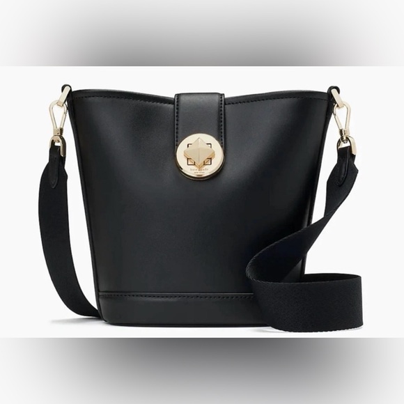 kate spade Handbags - Kate Spade Black Crossbody with Gold Accents